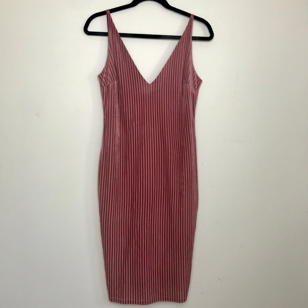 2 for $15 // Velvet ribbed bodycon dress